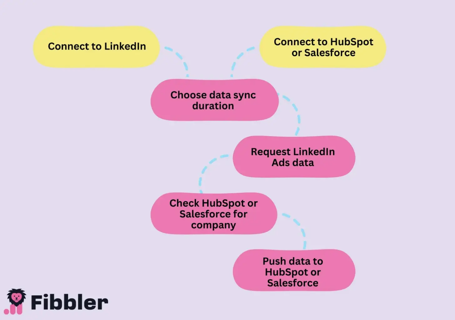 How Fibbler's Salesforce LinkedIn integration works